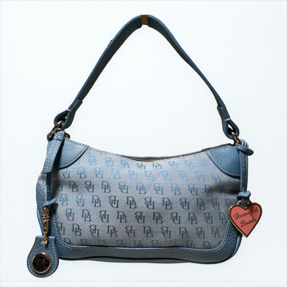 Dooney & Bourke Y2K 🧊RARE🧊 Vintage Light Blue Shoulder Bag - Picture 4 of 17